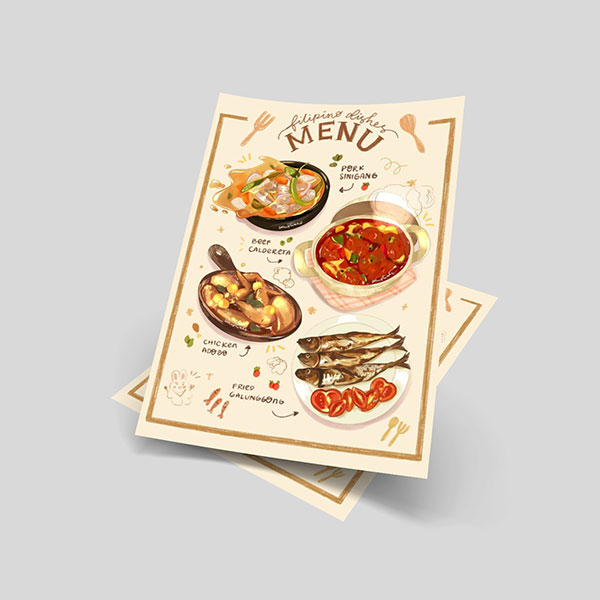 Thực đơn dạng tờ rời