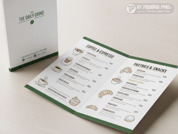 In Menu Gấp Theo Yêu Cầu - Mẫu Đẹp, Đa Dạng Kiểu Gấp