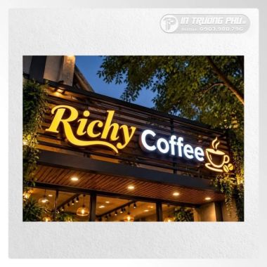 Bảng đèn led quán cafe