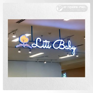 Chữ nổi mica đèn led