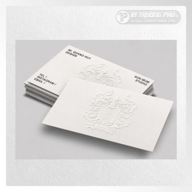 Card visit dập nổi