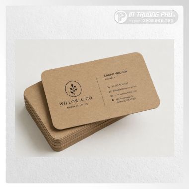 Card visit giấy kraft