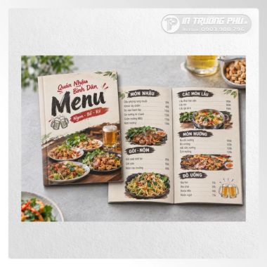 Menu quán nhậu