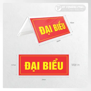 Biển chức danh mica