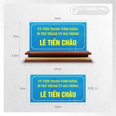 Biển chức danh mica