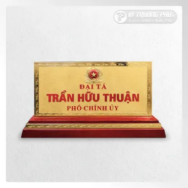 Biển chức danh mặt đồng