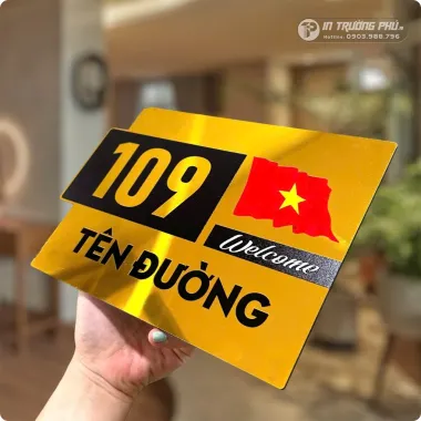 Biển số nhà có lá cờ Việt Nam-BSN-TP007
