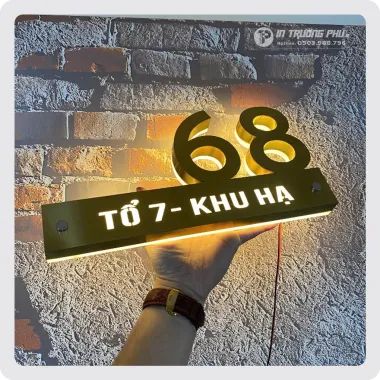 Biển số nhà có đèn Led-BSN-TP061