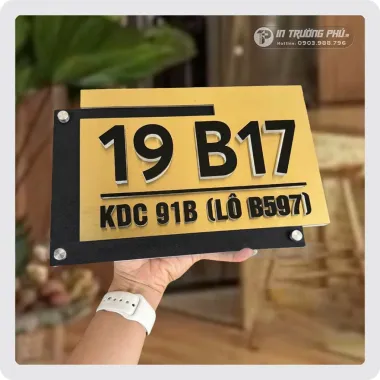 Biển số nhà có lá cờ Việt Nam-BSN-TP067