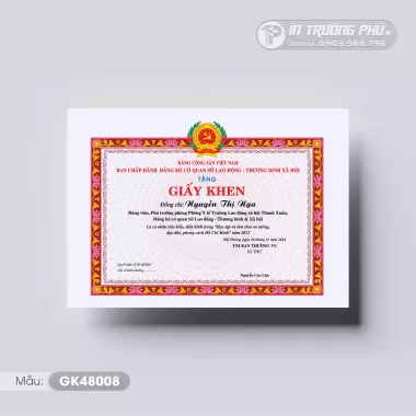Giấy Chứng Nhận 
