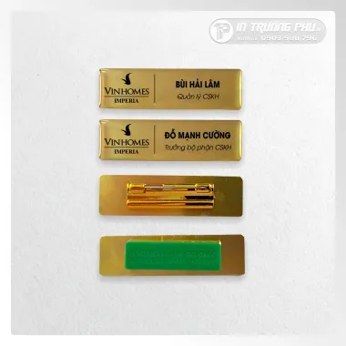 Thẻ Nhân Viên Cao Cấp Inox/Đồng