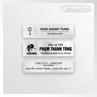 Thẻ Nhân Viên Cao Cấp Inox/Đồng