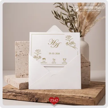 Thiệp cưới cao cấp-TS42