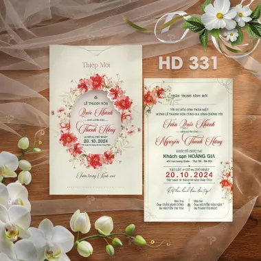 Thiệp cưới HD 331