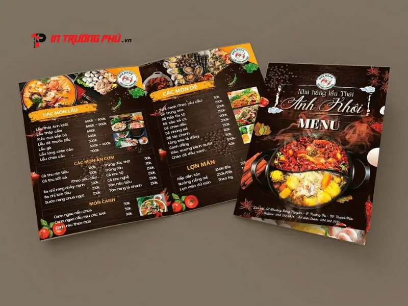 Những lưu &yacute; quan trọng khi tr&igrave;nh b&agrave;y thực đơn chuy&ecirc;n nghiệp