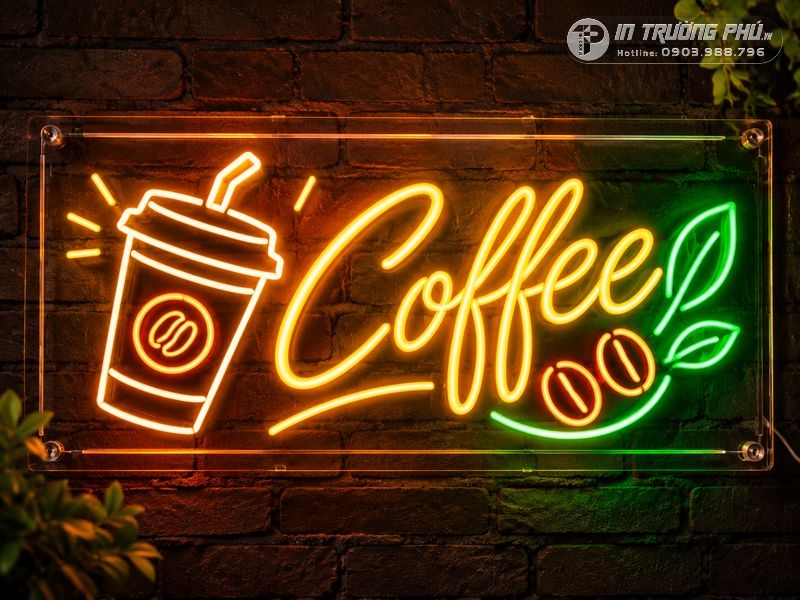 Bảng đ&egrave;n led qu&aacute;n cafe
