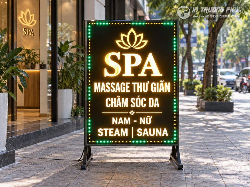Biển LED spa