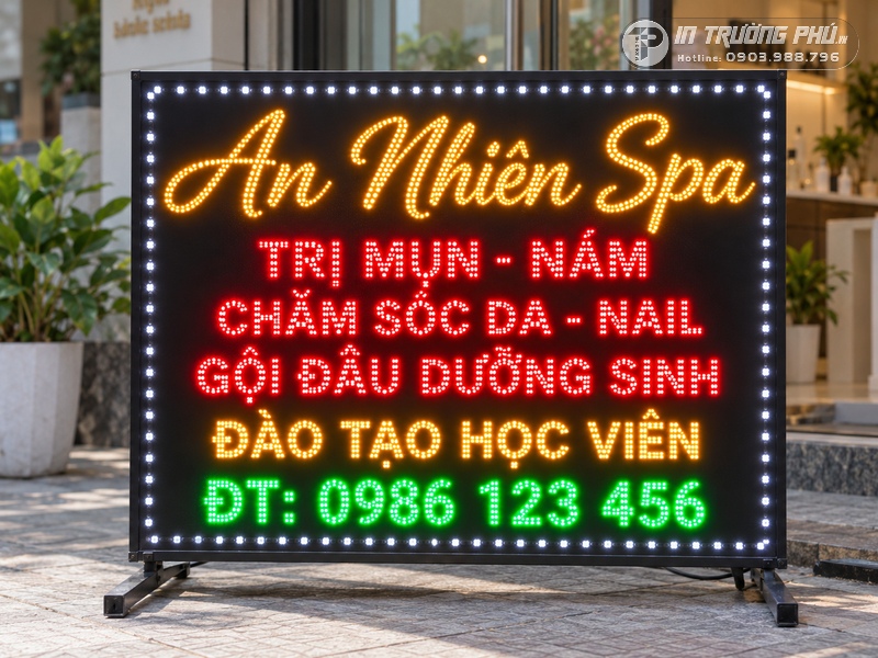 Biển LED spa