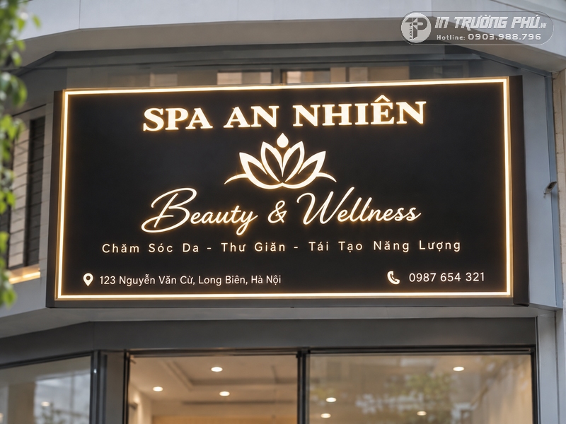 Biển LED spa