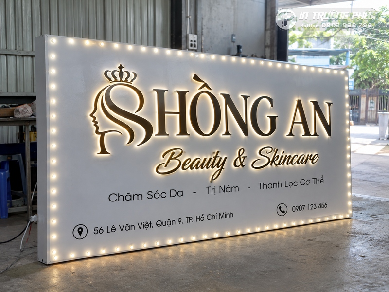 Biển LED spa