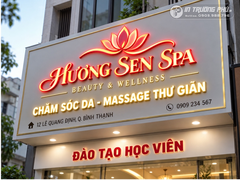 Biển LED spa