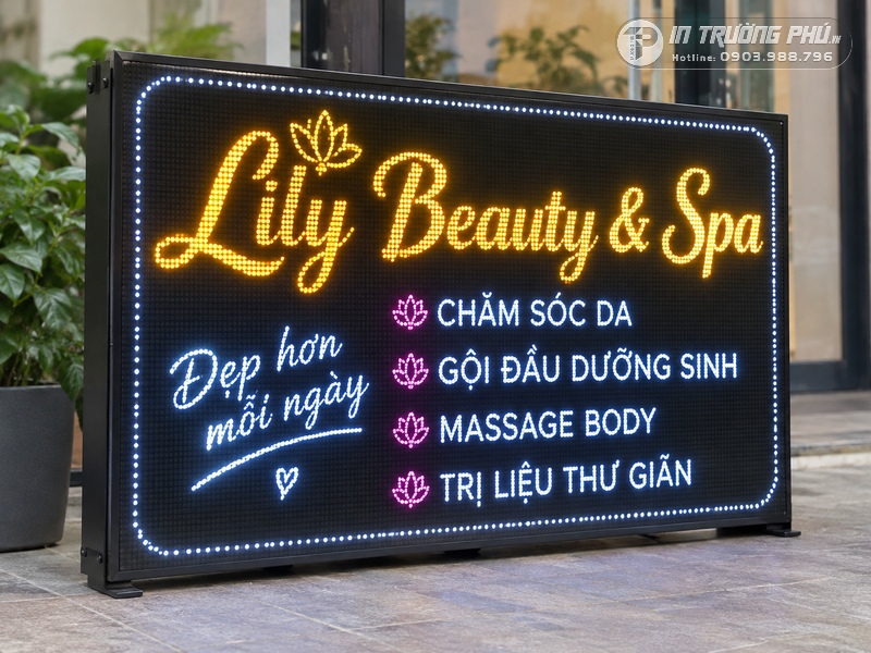 Biển LED spa