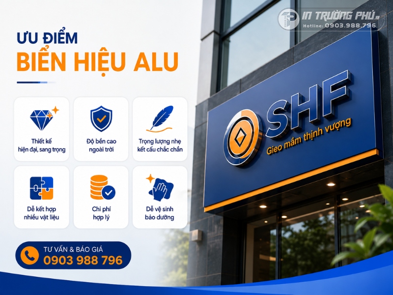 Ưu điểm của biển hiệu Alu