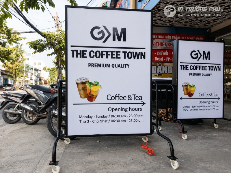 bảng hiệu cafe take away