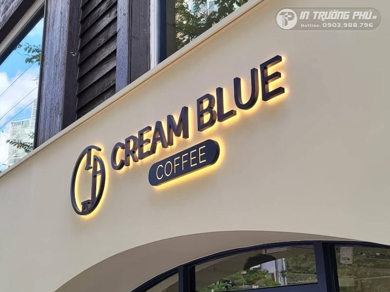 thiết kế bảng hiệu qu&aacute;n cafe