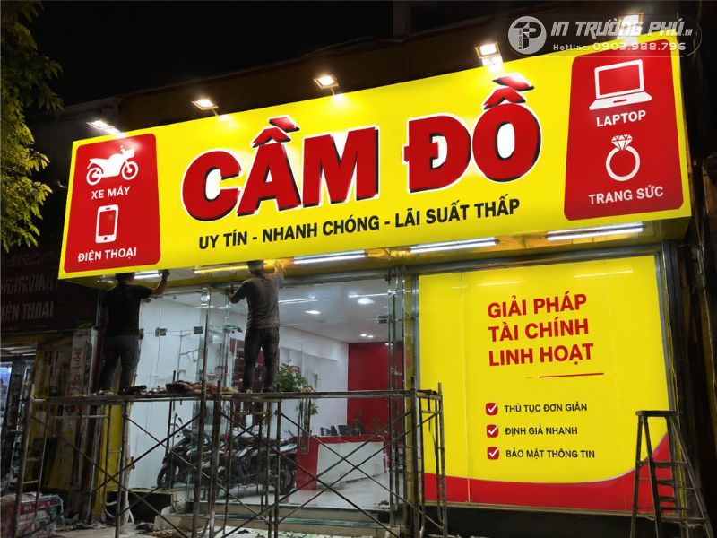biển quảng c&aacute;o cầm đồ đẹp