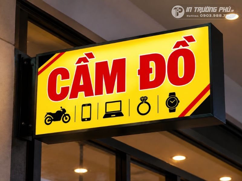 biển quảng c&aacute;o cầm đồ