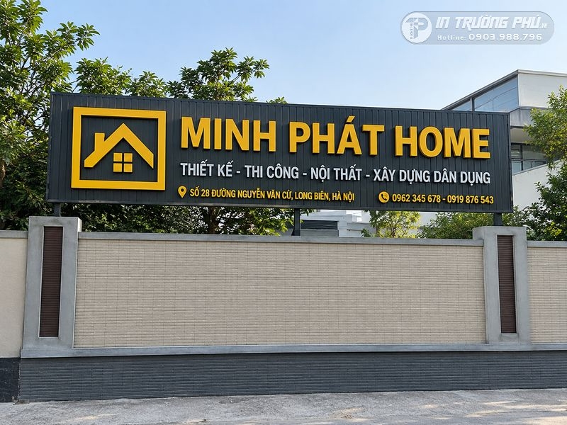 bảng hiệu c&ocirc;ng ty x&acirc;y dựng