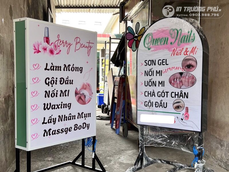 bảng hiệu hộp đ&egrave;n đứng đẹp