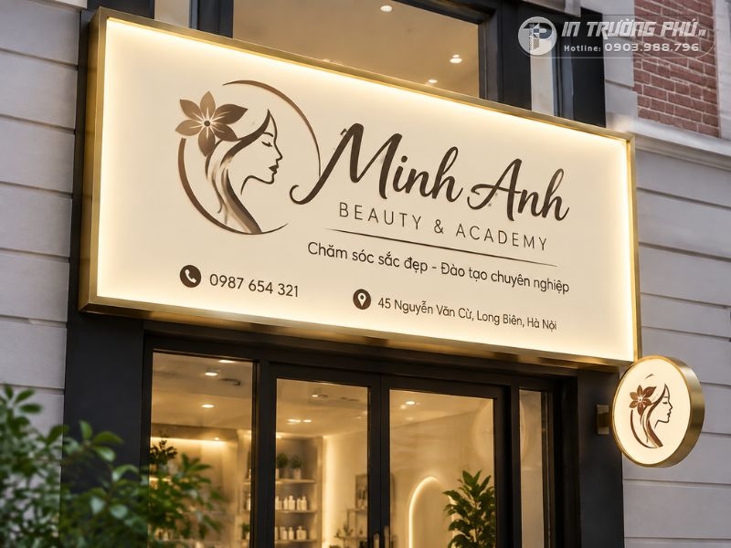 bảng hiệu spa đơn giản