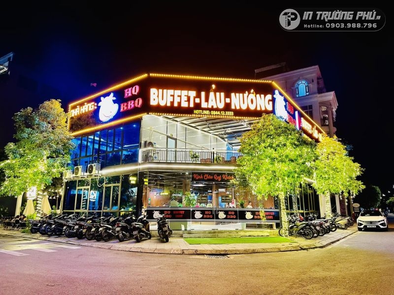 Bảng hiệu qu&aacute;n ăn