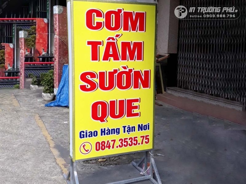 bảng hiệu qu&aacute;n ăn