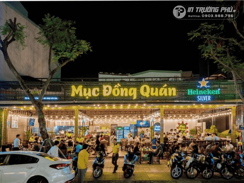 bảng hiệu qu&aacute;n ăn