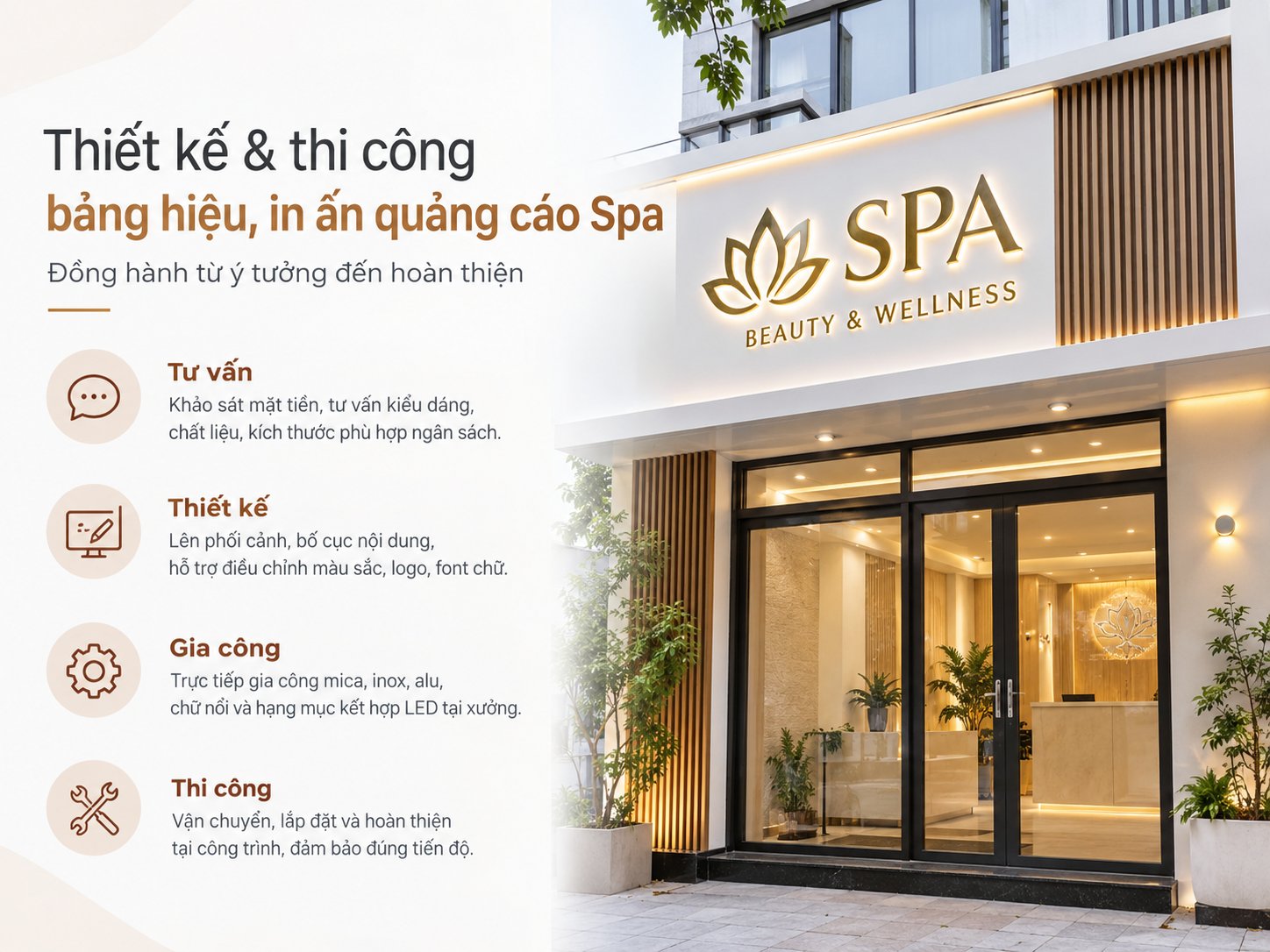 bảng hiệu spa