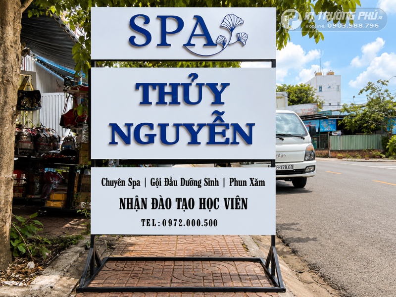 bảng hiệu spa đơn giản