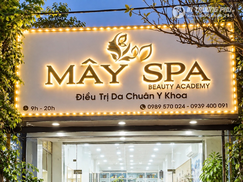 l&agrave;m bảng hiệu spa