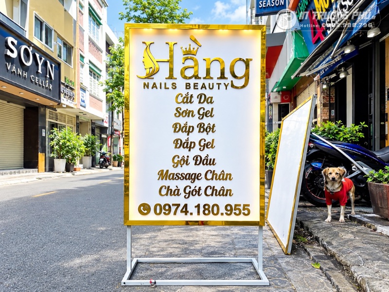 bảng hiệu spa đứng