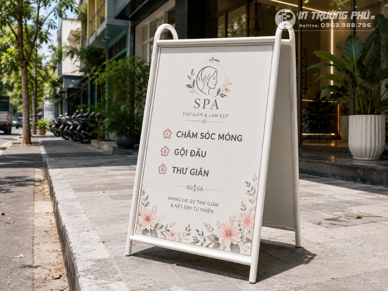 l&agrave;m bảng hiệu spa