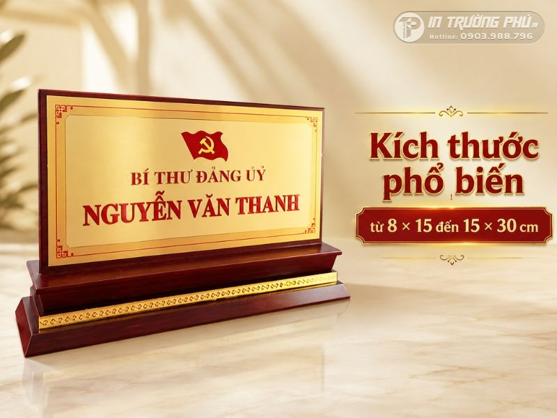 Bảng t&ecirc;n gỗ để b&agrave;n