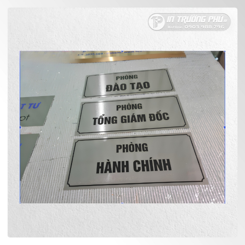 Bảng tên phòng inox