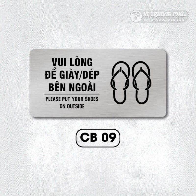 Bảng t&ecirc;n ph&ograve;ng inox