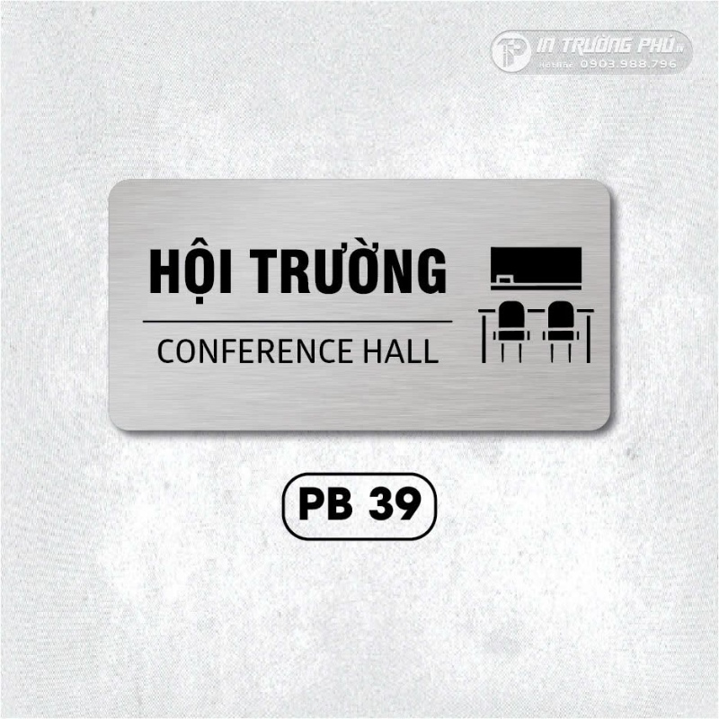 Bảng t&ecirc;n ph&ograve;ng inox