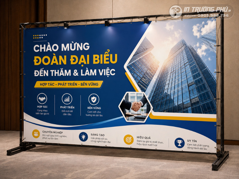 In bạt backdrop