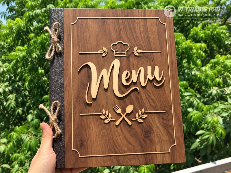 B&igrave;a menu nh&agrave; h&agrave;ng