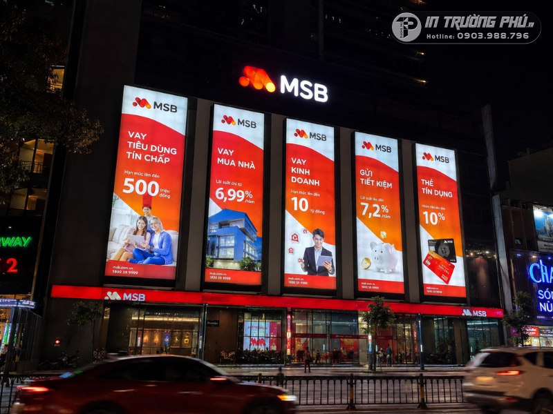 biển bạt hộp đ&egrave;n 3m