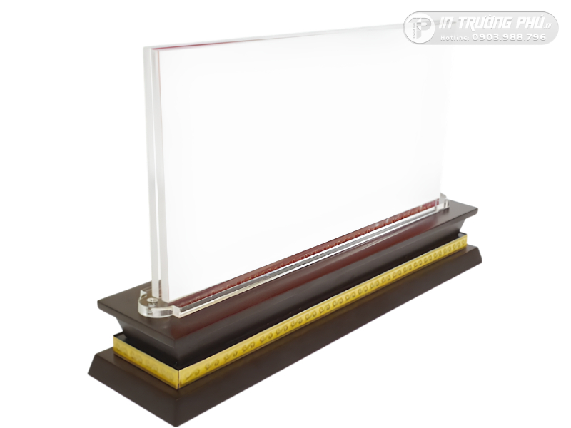 Biển chức danh gỗ mica